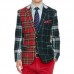 Men's plaid blazer HE1403-01-04 Men's plaid blazer HE1403-01-04