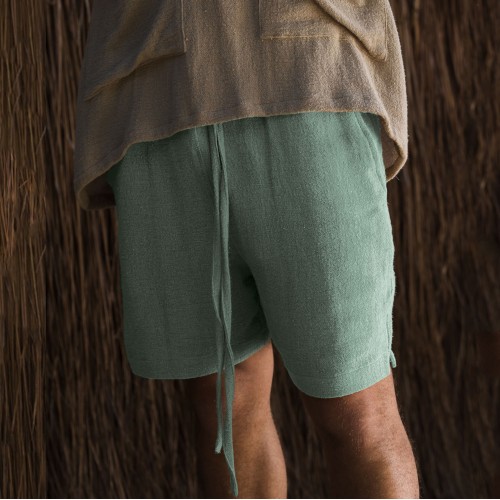 Casual cropped pants, breathable and loose fitting straight leg shorts HF2904-01-01 Casual cropped pants, breathable and loose fitting straight leg shorts HF2904-01-01