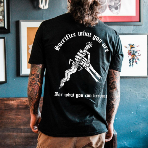 Men's printed short sleeve T-shirt HF1304-03-01 Men's printed short sleeve T-shirt HF1304-03-01