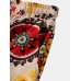 Mens Floral Totem Print Casual Drawstring Waist Shorts